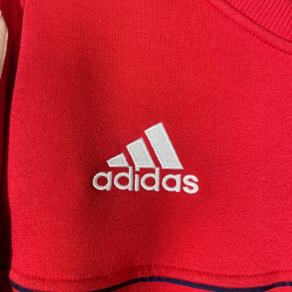 Adidas Climalite Red FC Bayern Munchen Red Sweatshirt Small Men's! - Picture 3 of 6